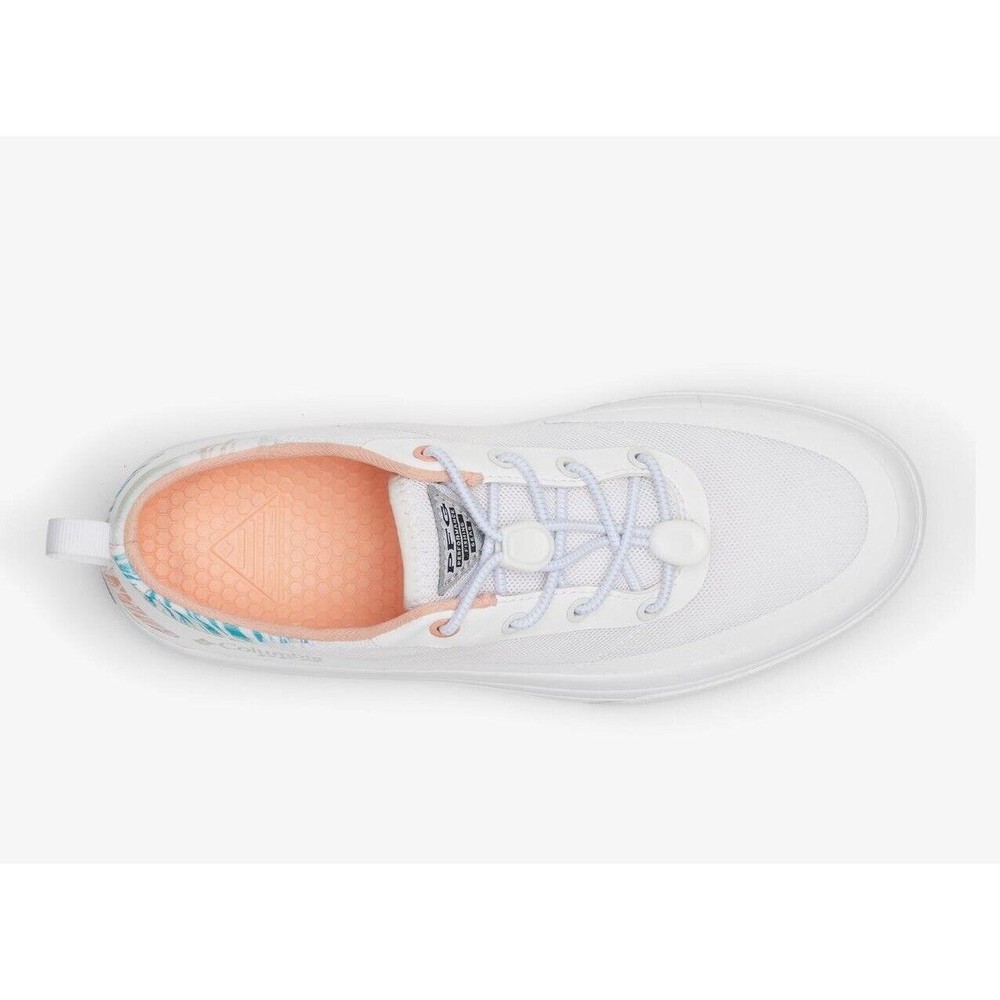 Columbia Women Sneaker Size 10 White Coral PFG Bonehead Water Boat Shoes NWB - Picture 6 of 14